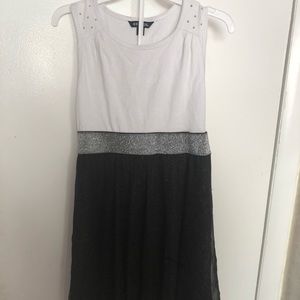 white/black tank dress!
